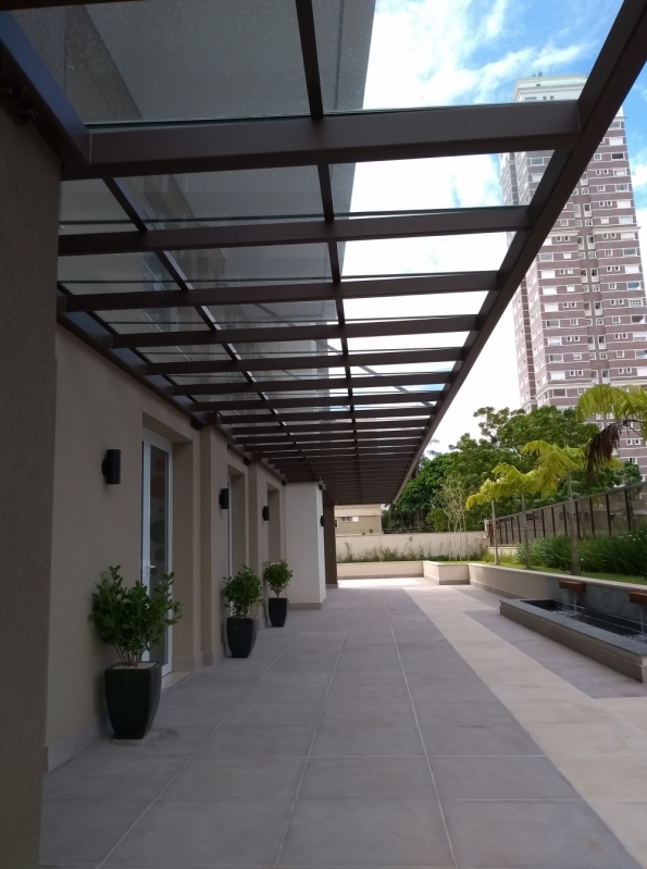 Instalação de Cobertura de Alumínio e Vidro Jardim do Bosque - Cobertura de Vidro em São Roque