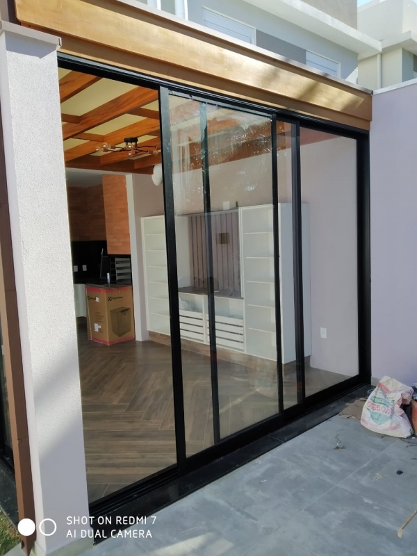 Portas de Vidro para Sala Condomínio Vista Alegre - Porta de Correr Vidro