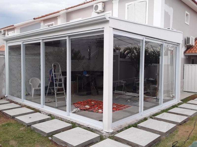 Sacada de Vidro e Alumínio Orçamento Jardim Residencial Dona Lucilla - Sacada de Vidro Temperado