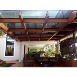 cobertura de vidro para quintal valor Jardim Residencial Maria Dulce