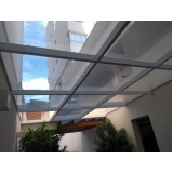 cobertura de vidro para quintal Jardim residencial