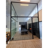 cotação de divisória vidro escritório Jardim Amstalden Residence