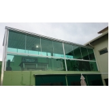 fechamento de pia em vidro Centro Empresarial de Indaiatuba