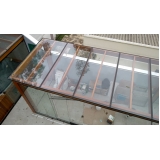 instalação de cobertura de vidro área externa Centro
